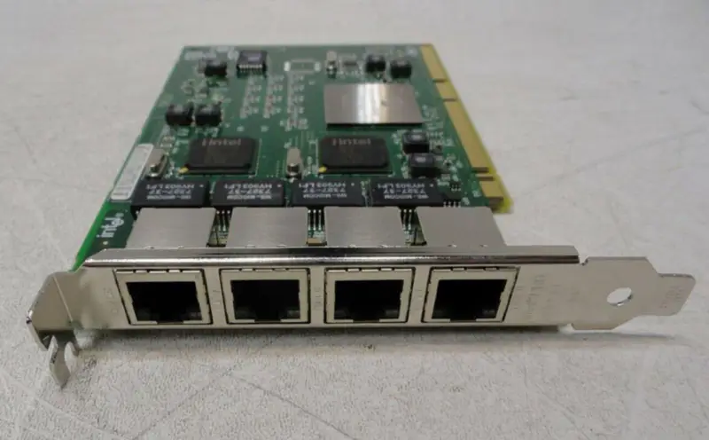 Intel PRO/1000 GT Dört Bağlantı Noktalı Sunucu Adaptörü PWLA8494GT 82546GB