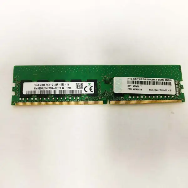 Lenovo Ram 46w0817 46w0819 00nu565 16gb 2rx8 Pc4-2133p Ddr4 2133 Ecc Sunucu Belleği için