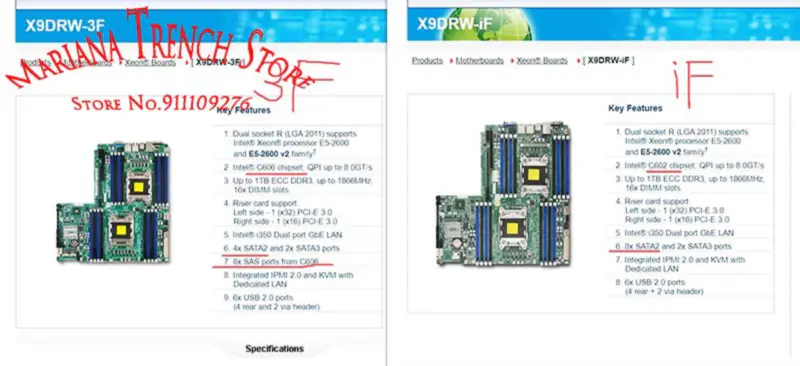 Supermicro X9drw-if anakart