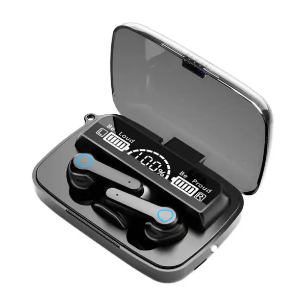 Amazonlar Sıcak Satış M19 Tws 5.0 Spor Kulaklıkları Gürültü Önleyici Kulak Tomurcukları Kablosuz Bt 5.1 Kulaklık Mikrofonlu Kulaklık