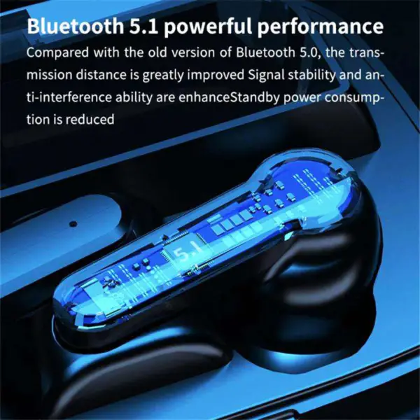 Amazonlar Sıcak Satış M19 Tws 5.0 Spor Kulaklıkları Gürültü Önleyici Kulak Tomurcukları Kablosuz Bt 5.1 Kulaklık Mikrofonlu Kulaklık