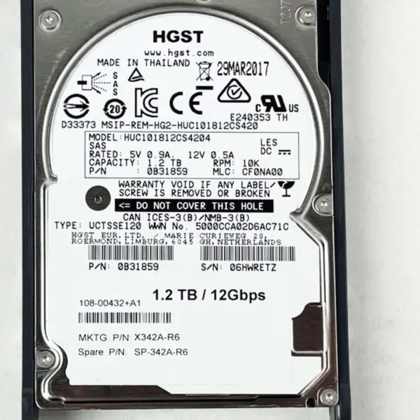 Netapp X342a-r6 Sabit Sürücü