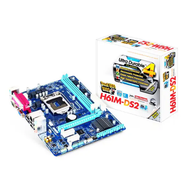 Gpu Anakart H61 Ddr3 Lga1155 I3 I5 I7 Sata2.0 1333 Dram H61m Ds2