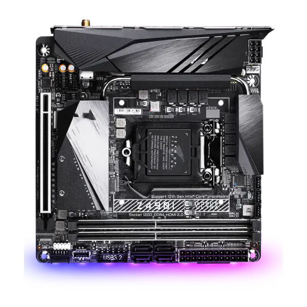 Mini Anakart Z490i Aorus U-ltra Bilgisayar Donanımı Ddr4 Oyun Mobo 64gb Ram