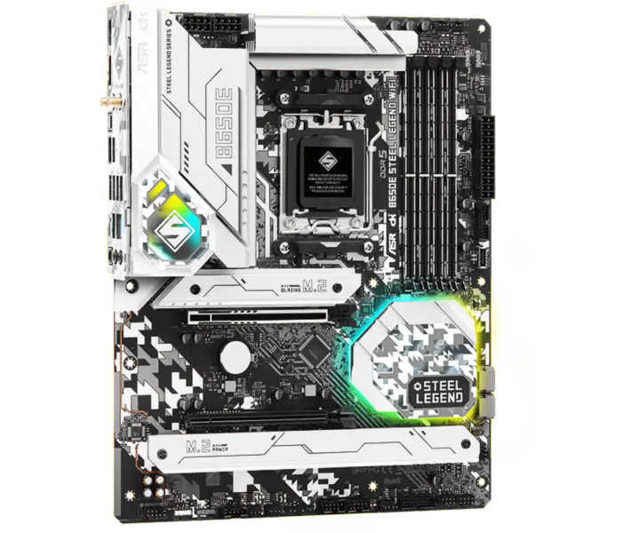 AsRock Atx Anakart B650e Steel Legend Wifi Ddr5 Am5 Destek Cpu 7950x 7900x 7700x 7600x