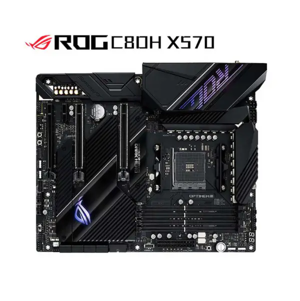 Asus Rog Crosshair Viii Dark Hero C8dh X570 Argb Anakart Oyun İşlemcisi Desteği 5800x 5900x 5950x