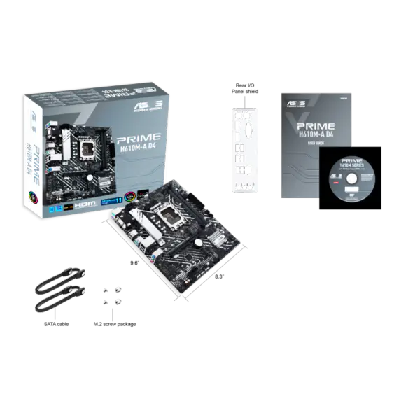 Asus H610 H610i H610m Anakartlar Destek I5 12400 Ssds M.2 Lga 1700 Anakart Prime H610m-a D4 Ddr4