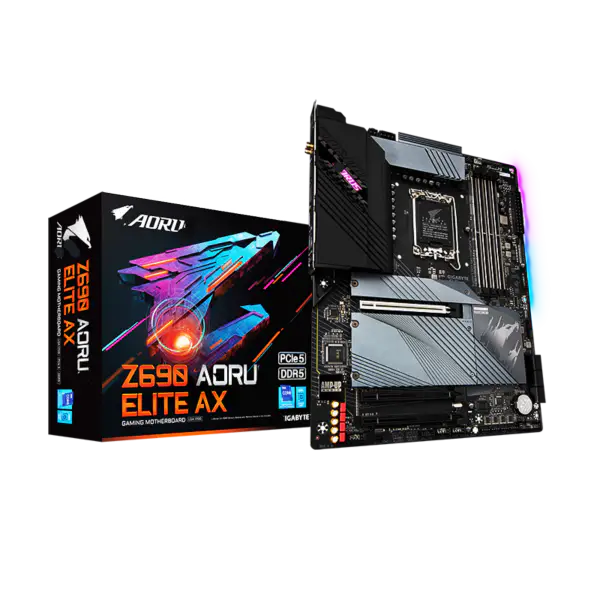 Ga Z690 Aorus Elite Ax Anakart Ddr5 Desteği İşlemci 12900k 12700k Intl Z690 Lga 1700 Atx Pcie4.0 Ddr5 Wi-fi 6