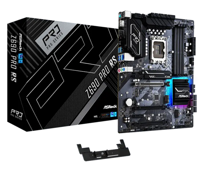 Asrock Z690 Pro Rs Gaming Motherboard Supports Memory Ddr4 Cpu 12700k 12900k Intl Z690 Lga1700