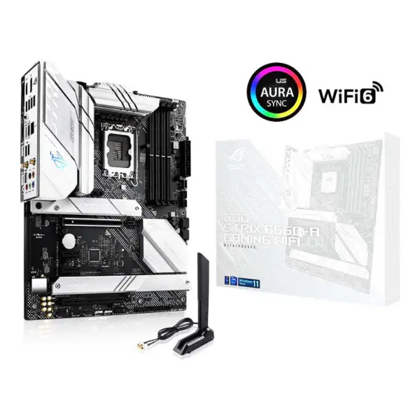 Rog Strix B660-a Gaming Wifi D4 Kar Üfleyen Anakart Desteği Cpu 12. Nesil Intl B660 Lga 1700