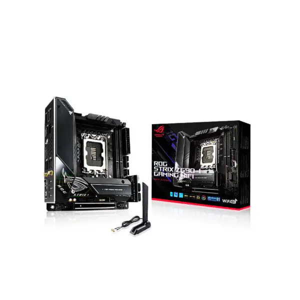 Rog Strix Z690-i Oyun Wifi Anakart Itx Mini Kart Desteği Bellek Ddr5 Cpu 12900k 12700k Intl Z690 Lga 1700
