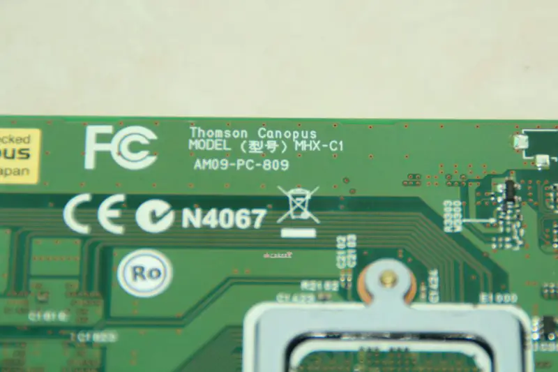Canopus FIRECODER Blu-ray MHX-C1 PCI X1 Yüksek Hızlı Donanım Kartı AM09-PC-809