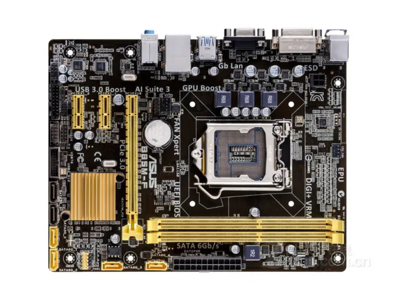 Asus B85M-F Masaüstü Anakart B85 LGA 1150 i7 i5 i3 DDR3 16G SATA3 USB3.0 Micro-ATX