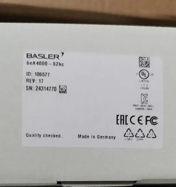 Basler BEA4000-62KC Endüstriyel Kamera