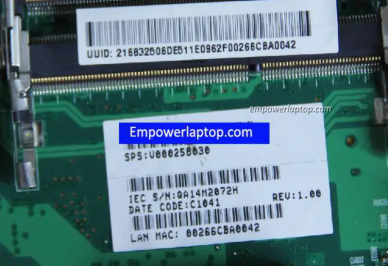 Toshiba C605 V000258030 GL40 Anakart