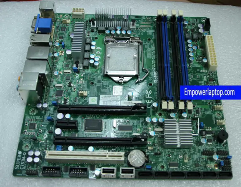 SuperMicro C7SIM-Q 1156-pin Sunucu anakartı Çift NIC, I3 I5 I7 Xeon CPU'yu destekler