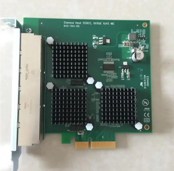 Diamond Head 12G6CC Gigabit Ethernet Ağ Kartı 6 Bağlantı Noktalı PCI-E X4