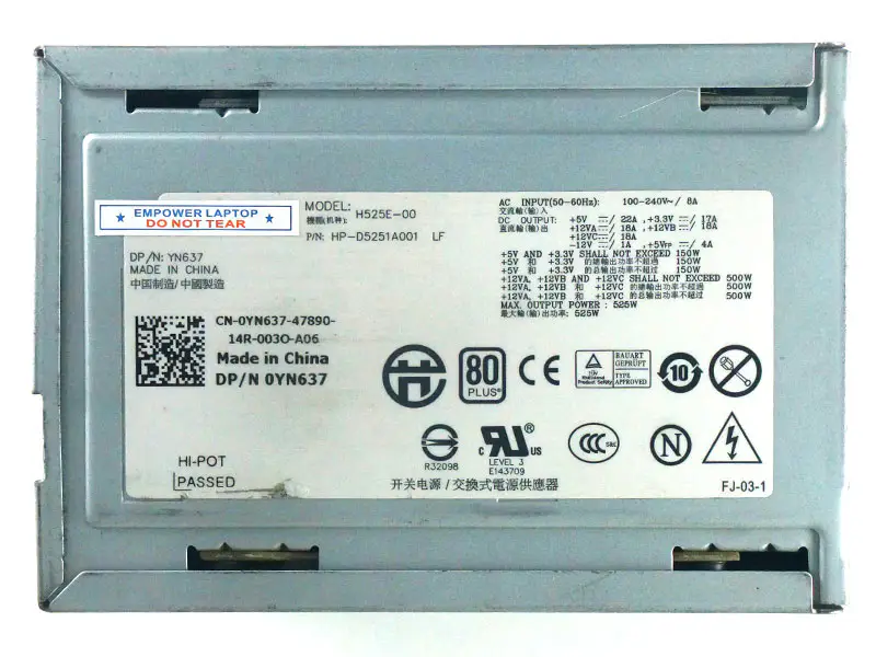DeLL N525E-00 YY922 Güç Kaynağı
