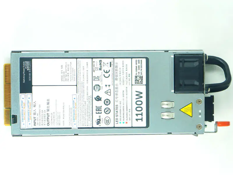 Dell R620 R630 R720 R730XD R520 NX3200 1100W 5G4WK Y1MGX E1100D-S0 için 1100W DC Güç Kaynağı PSU