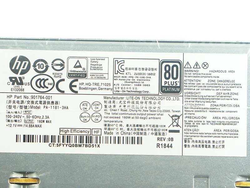 HP PA-1181-3HA 901764-001 Güç Kaynağı