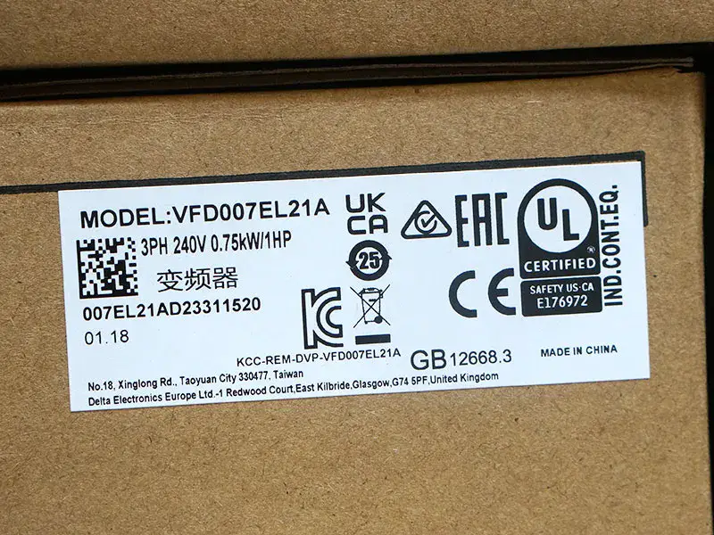 Delta VFD007EL21A AC Sürücü