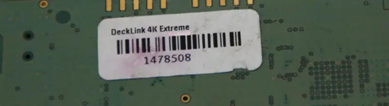 Blackmagic Design DeckLink 4K Extreme Yakalama Kartı