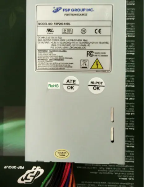 1U FLEX DC Güç Kaynağı FSP200-61DL 36V-72VDC Giriş