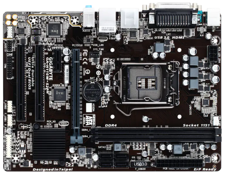 Gigabyte GA-H110M-S2PH Anakart LGA1151/DDR4/Mini-ITX