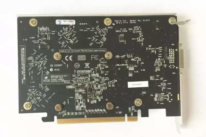 NVIDIA GeForce GT 120 512MB Apple Mac Pro Grafik Kartı 2008-2012 Mini Ekran//DVI