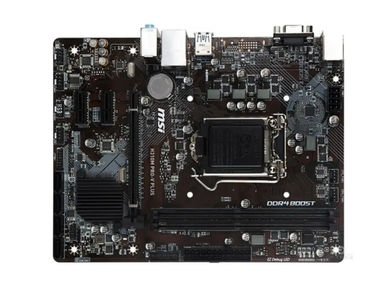 Intel H310M H310M USB3.0 için MSI H310M PRO-V PLUS Anakart Soket AM4 DDR4