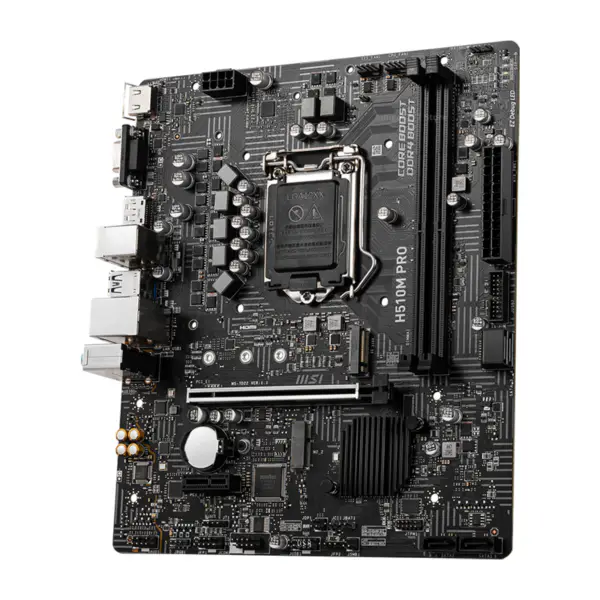 MSI H510M PRO Anakart PCI-E 4.0 DDR4 64GB SATA III Intel 11TH Gen Micro ATX USB3.2