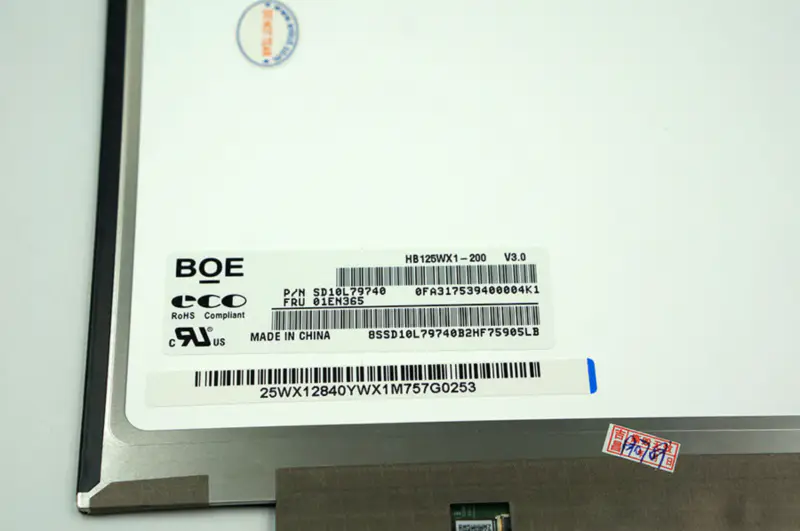 HP EliteBook 820 için 12,5 inç BOE LCD LP125WH2 TPB1 HB125WX1-100 HB125WX1-200 LCD ekran 30pin