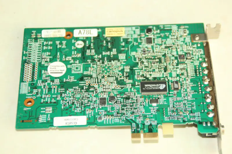 Canopus HDRECS Z08-PC-703 Pegasus Çok Formatlı Gerçek Zamanlı Video Düzenleme Edinim Kartı