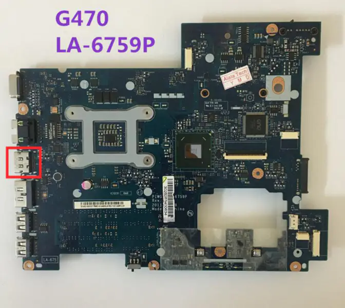 Lenovo G470 PIWG1 LA-6759P Dizüstü Bilgisayar Anakartı