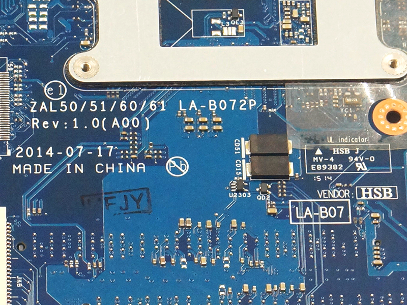 Dell Latitude 3450 3550 LA-B072P ZAL50/51/60/61 PicturesREV:1.0 Dizüstü anakart I7-5500U