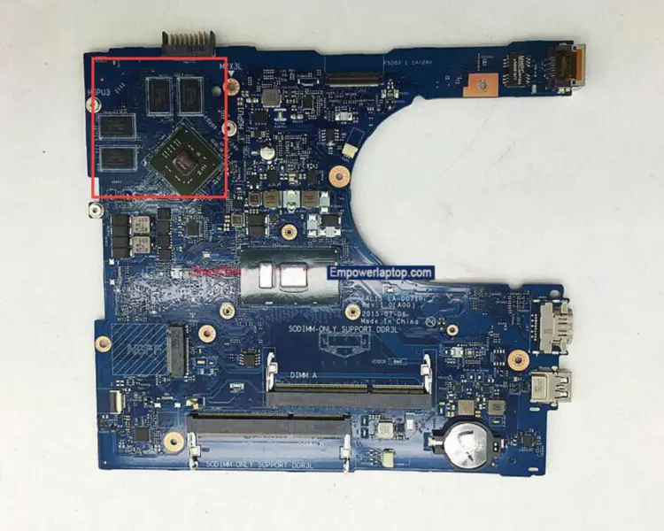 Dell 5559 AAL15 LA-D071P Anakart