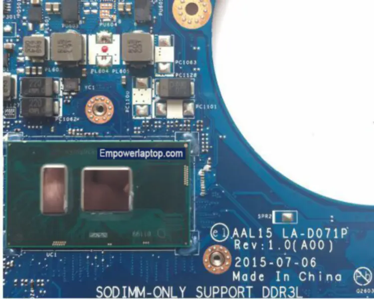 Dell 5559 AAL15 LA-D071P Anakart