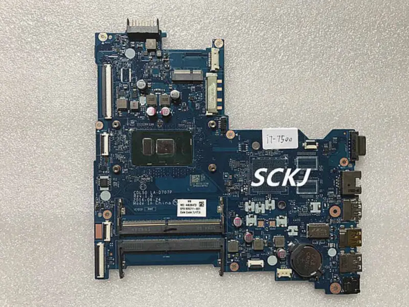 HP 15-AC 15-AY LA-D707P 909211-601 909211-001 i7-7500U Anakart