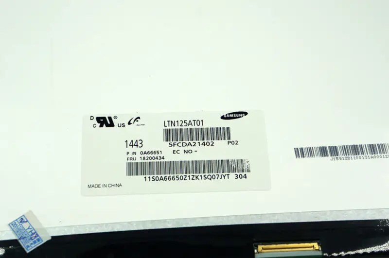 12,5 inç LTN125AT01 B125XW01 B125XW01 V.0 LP125WH2 TLB1 lenovo U260 U201 X220 X220I LCD ekran için LCD