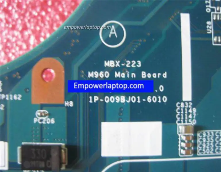 Sony VPCEB M960 MBX-223 1P-009BJ01-6010 Anakart