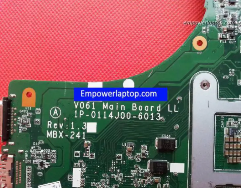 Sony VPCCB MBX-241 V061 1P-0114J00-6013 A1871105A A1848535A Anakart