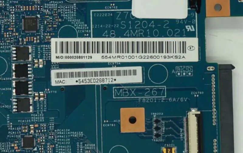 Sony MBX-267 anakart