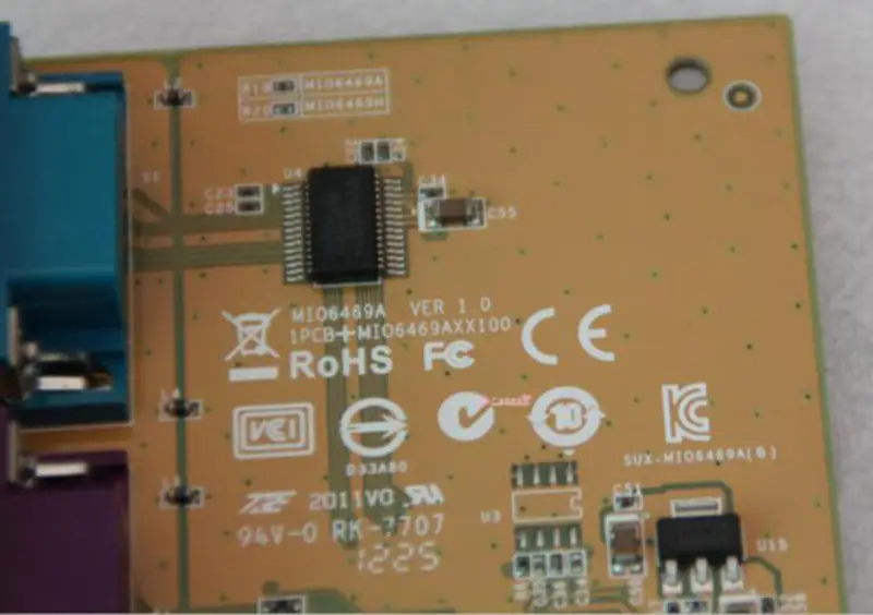 Sunix MIO6469A Seri Paralel PCI-e Kartı RS232 LPT1 anakart