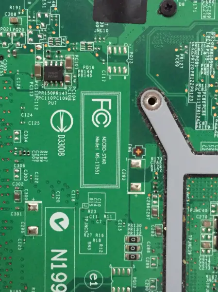 MSI CR70 MS-17551 Anakart