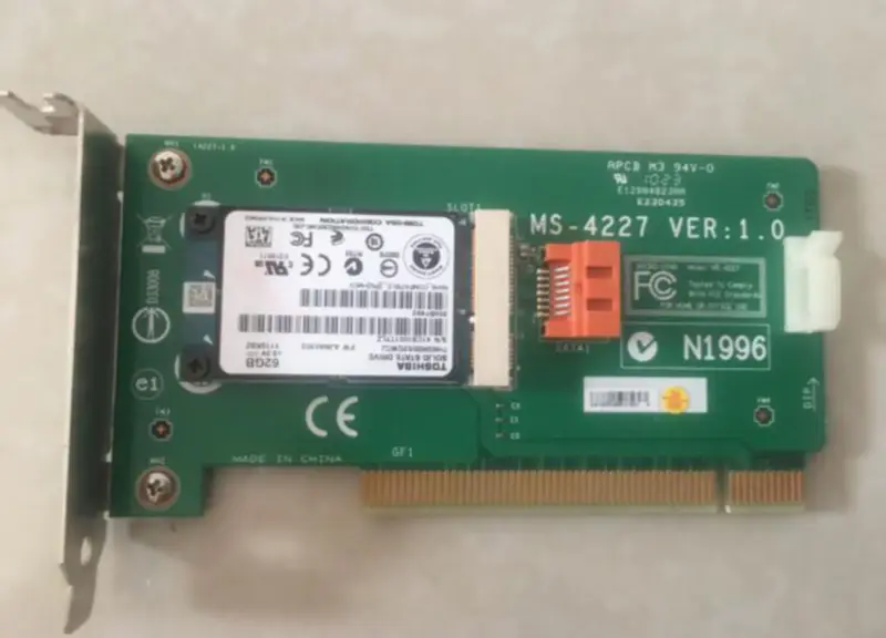 MICRO-STAR MS-4227 VER:1.0 62G SSD ile katı hal sürücü adaptörü