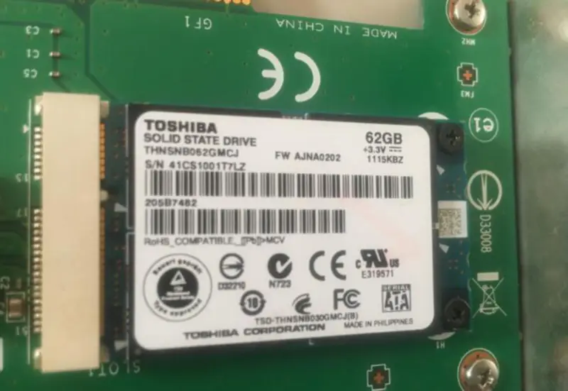 MICRO-STAR MS-4227 VER:1.0 62G SSD ile katı hal sürücü adaptörü