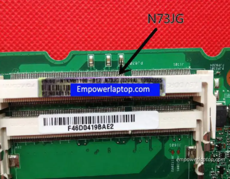 Asus N73JG Anakart