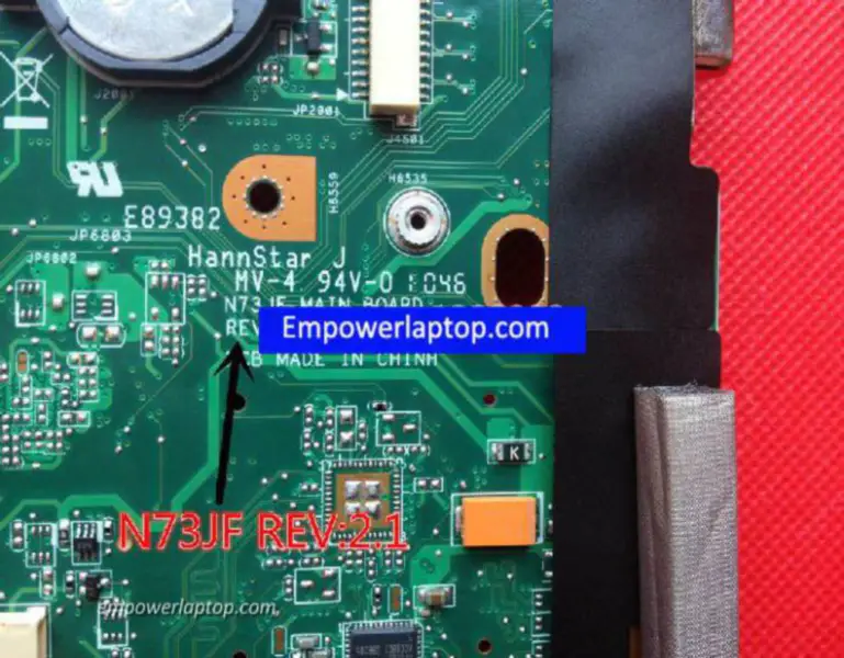 Asus N73JG Anakart