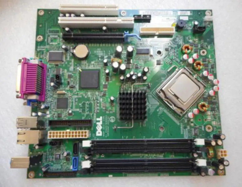 ND237 Dell Optiplex GX620 + PEN 4 SL8Q6 CPU CHO15 HJ781 X9681 CJ335 F8096 ND237 anakart