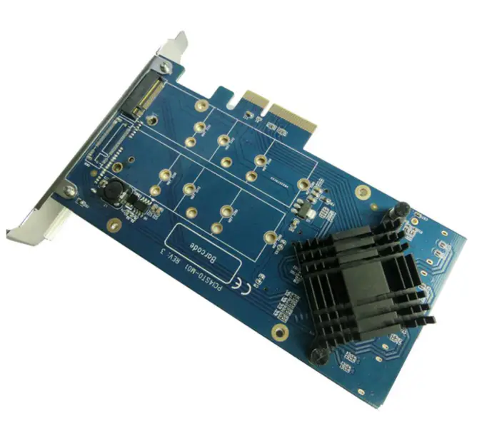 PCIe X1 - 2,5 "SATA + m.2+2Port SATA3.0, SATA Yükseltici Kartı PCIe - SATA 2,5" SSD Adaptörü PCIe - RAID Fonksiyonlu M.2 Dönüştürücü